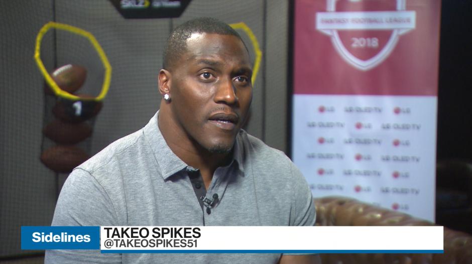 Takeo Spikes - Popped in on my boys and asked them to put