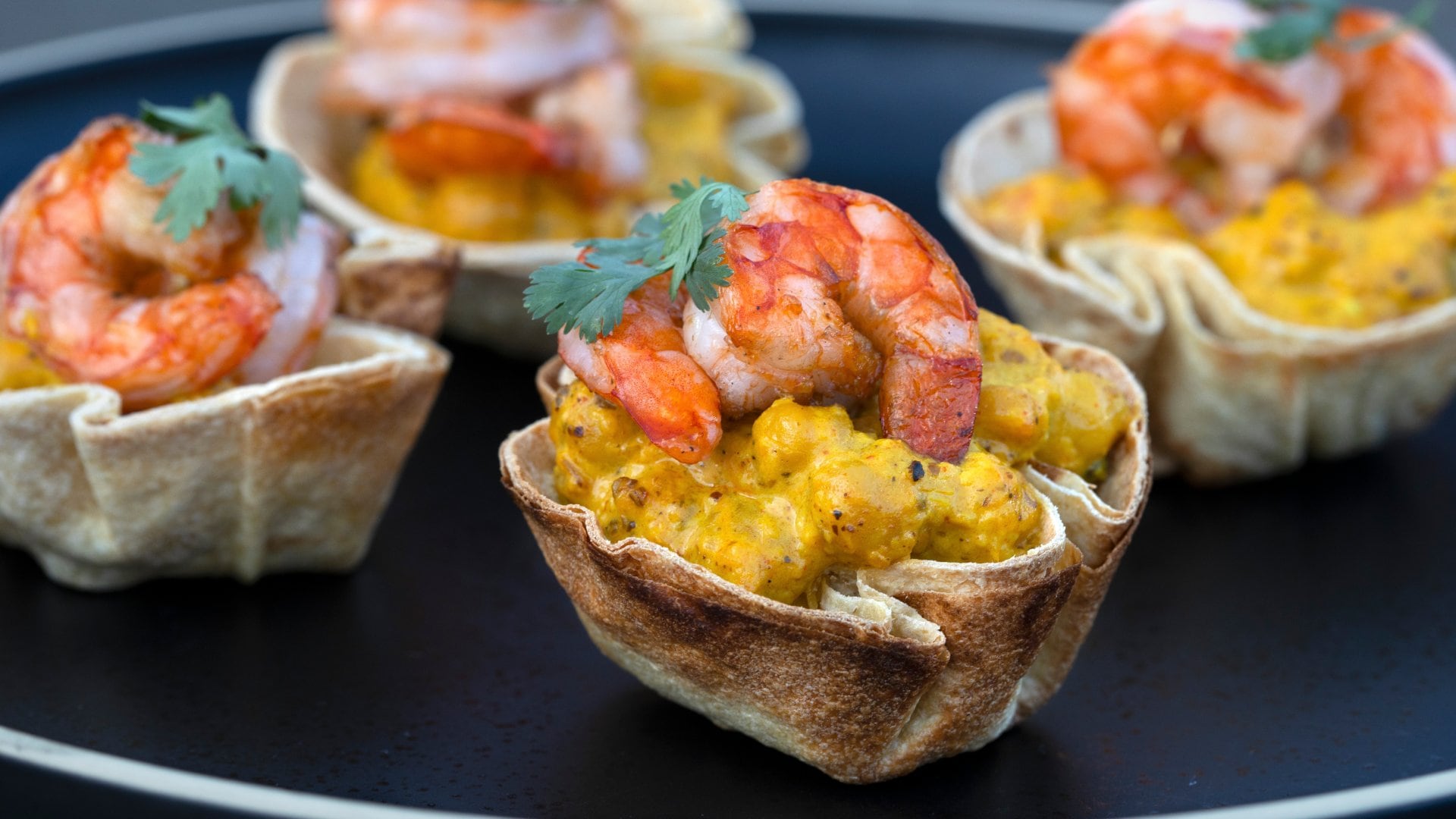 Watts on the Grill | Curried shrimp cups