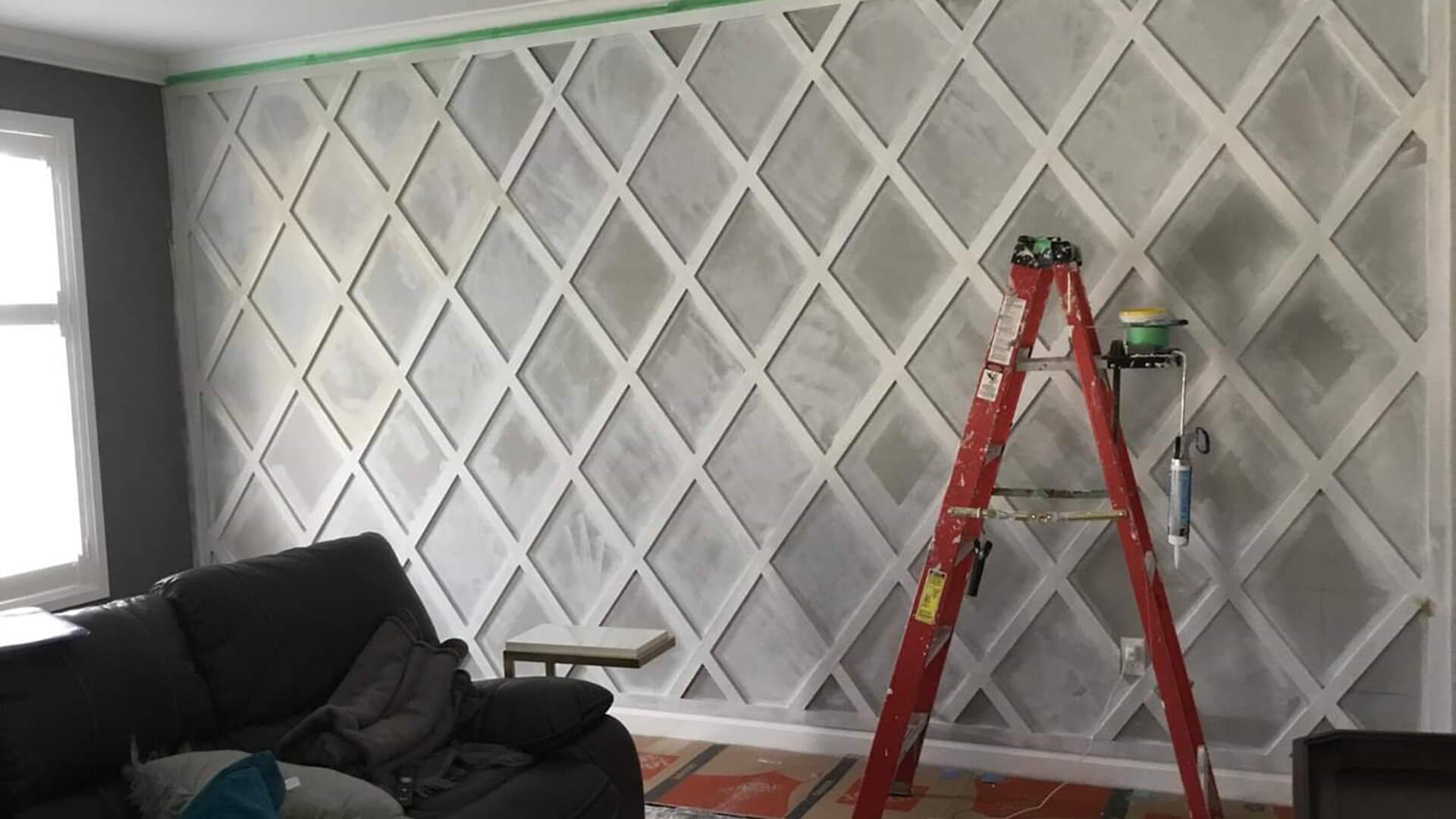 This viewer used the pandemic to build her own lattice wall in her living room