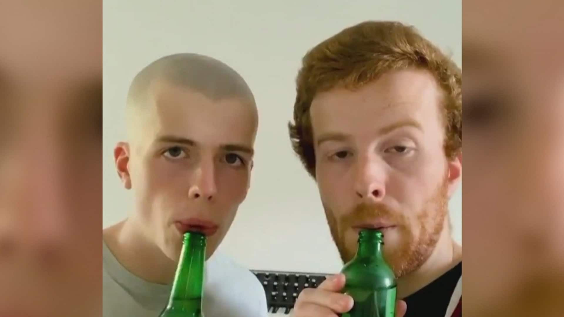 Bored musicians hilariously recreate theme songs with bottles and slaps