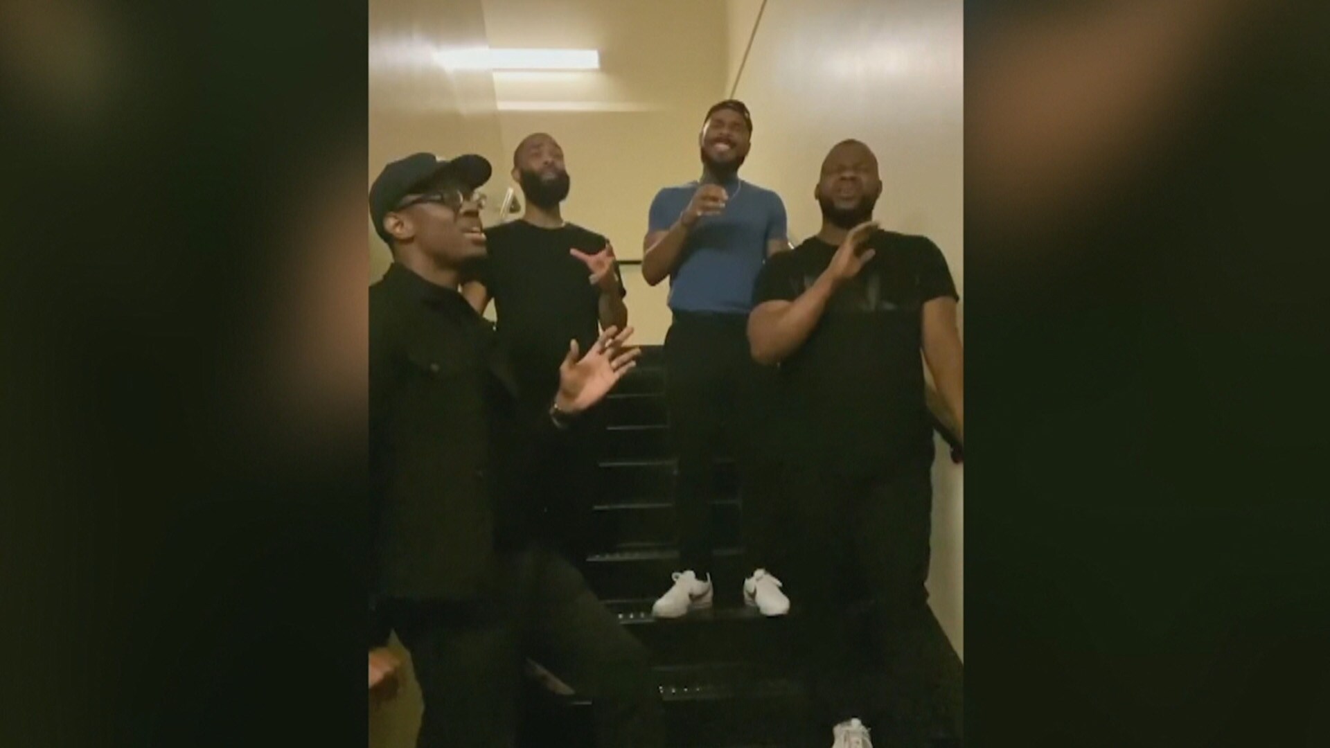 Listen to these singers harmonize perfectly in a stairwell