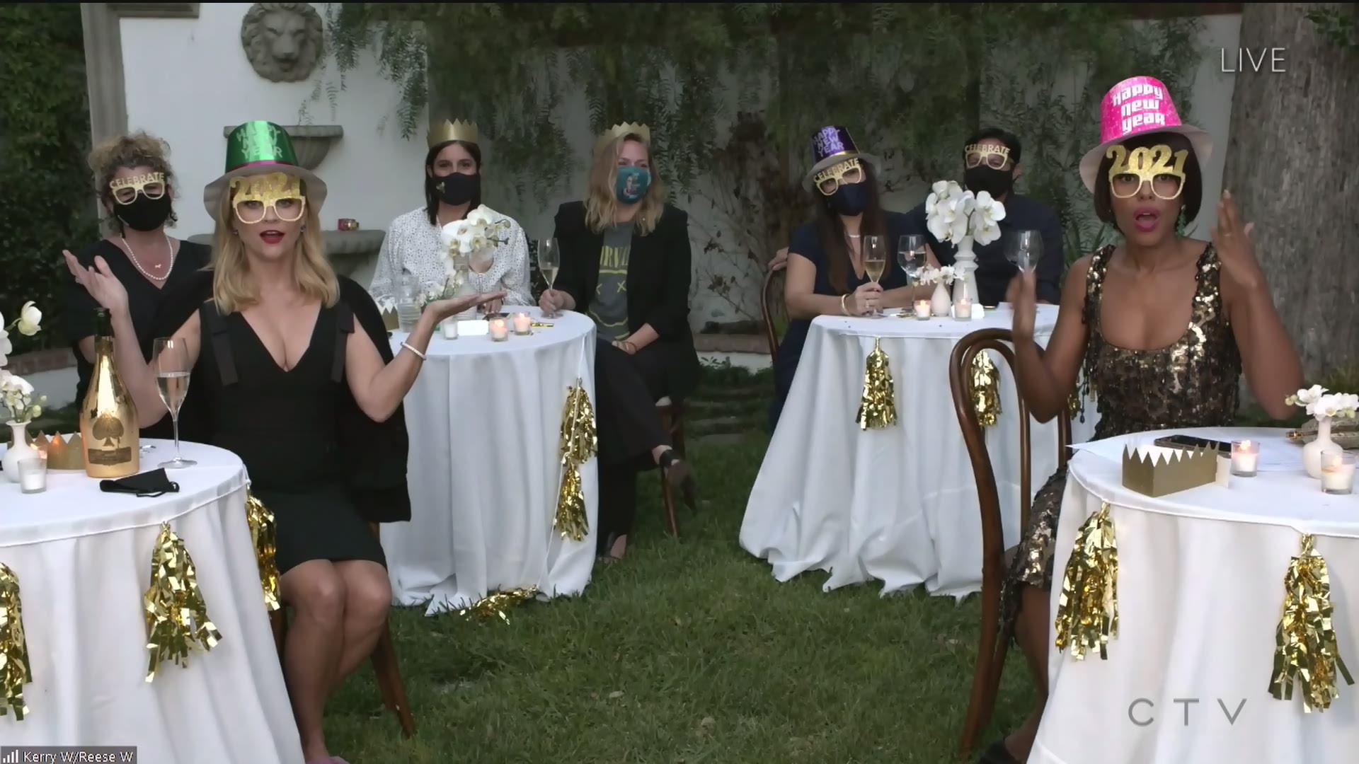 Clips: Kerry Washington and Reese Witherspoon Celebrate New Years Eve