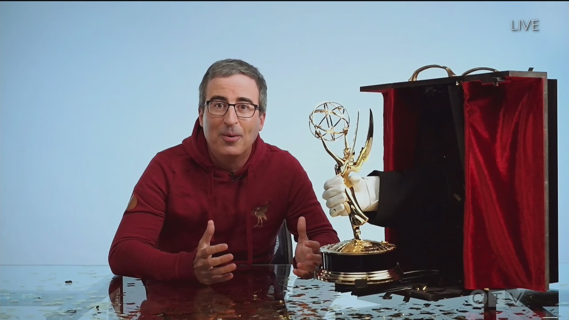 Clips: 'Last Week Tonight with John Oliver' Wins Outstanding Variety Talk Series