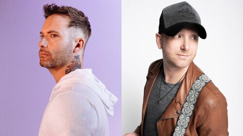 Dallas Smith and Tim Hicks celebrate the CCMAs Dallas Smith and Tim Hicks celebrate the CCMAs