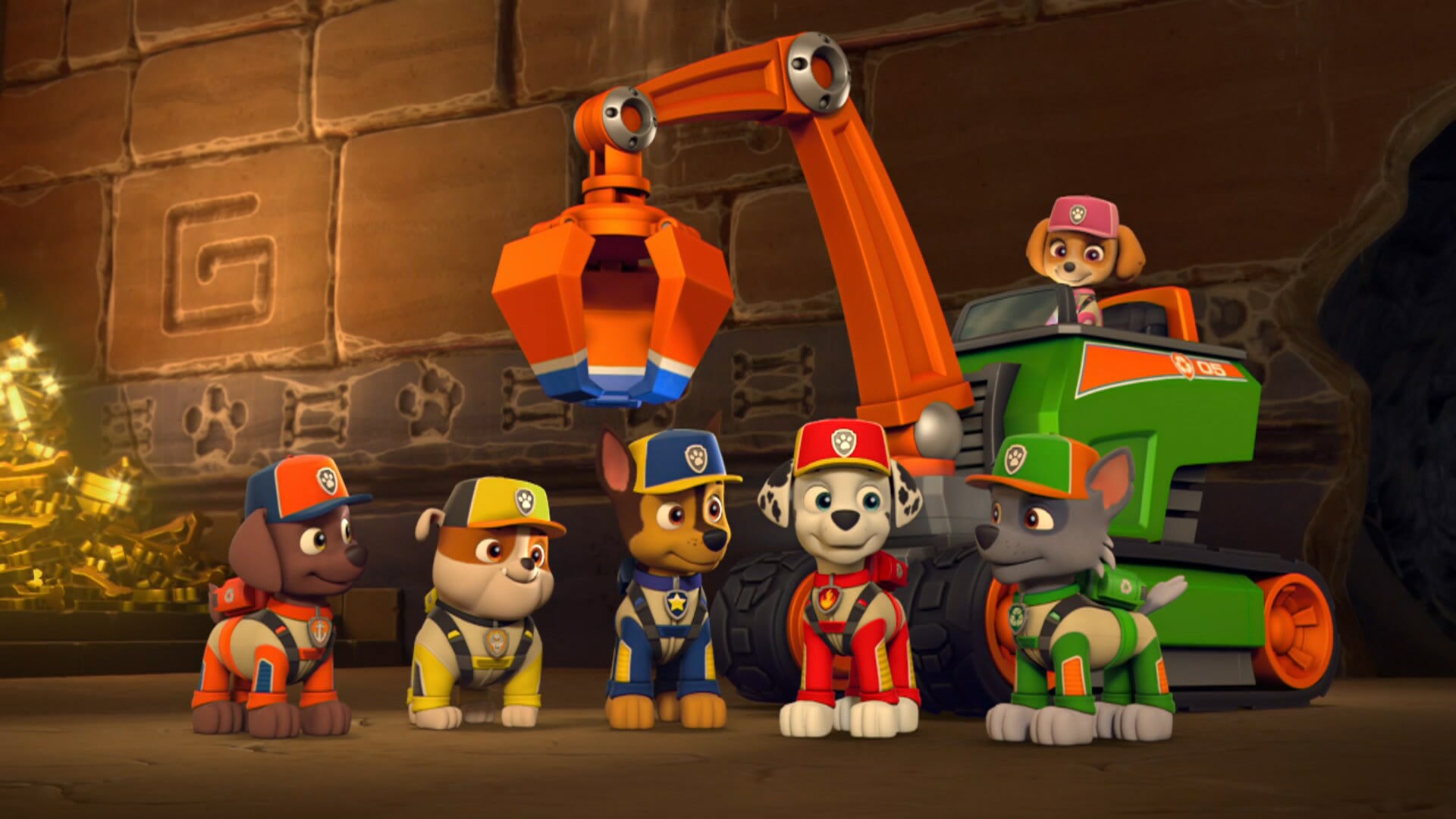 paw patrol pups and the hidden golden bones