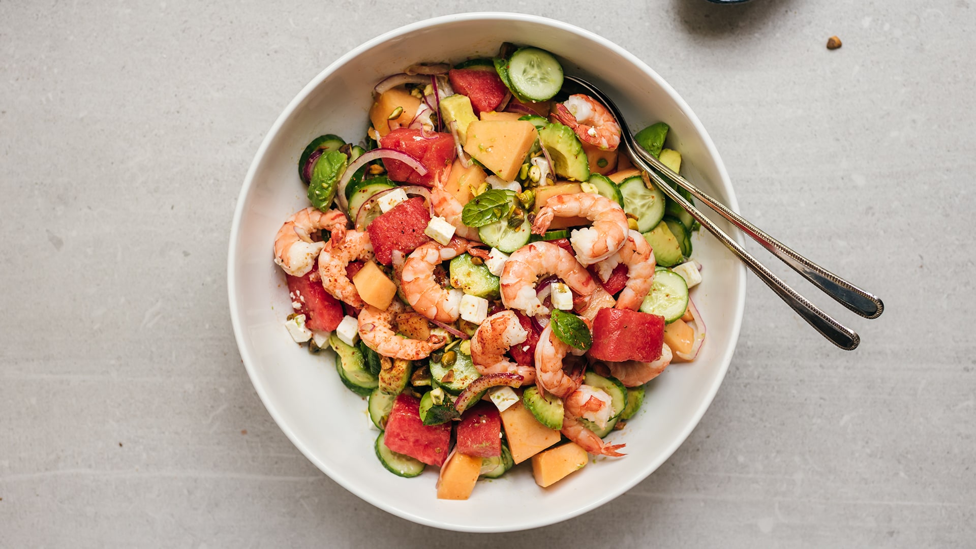 CTV Your Morning Poached shrimp and melon salad CTV