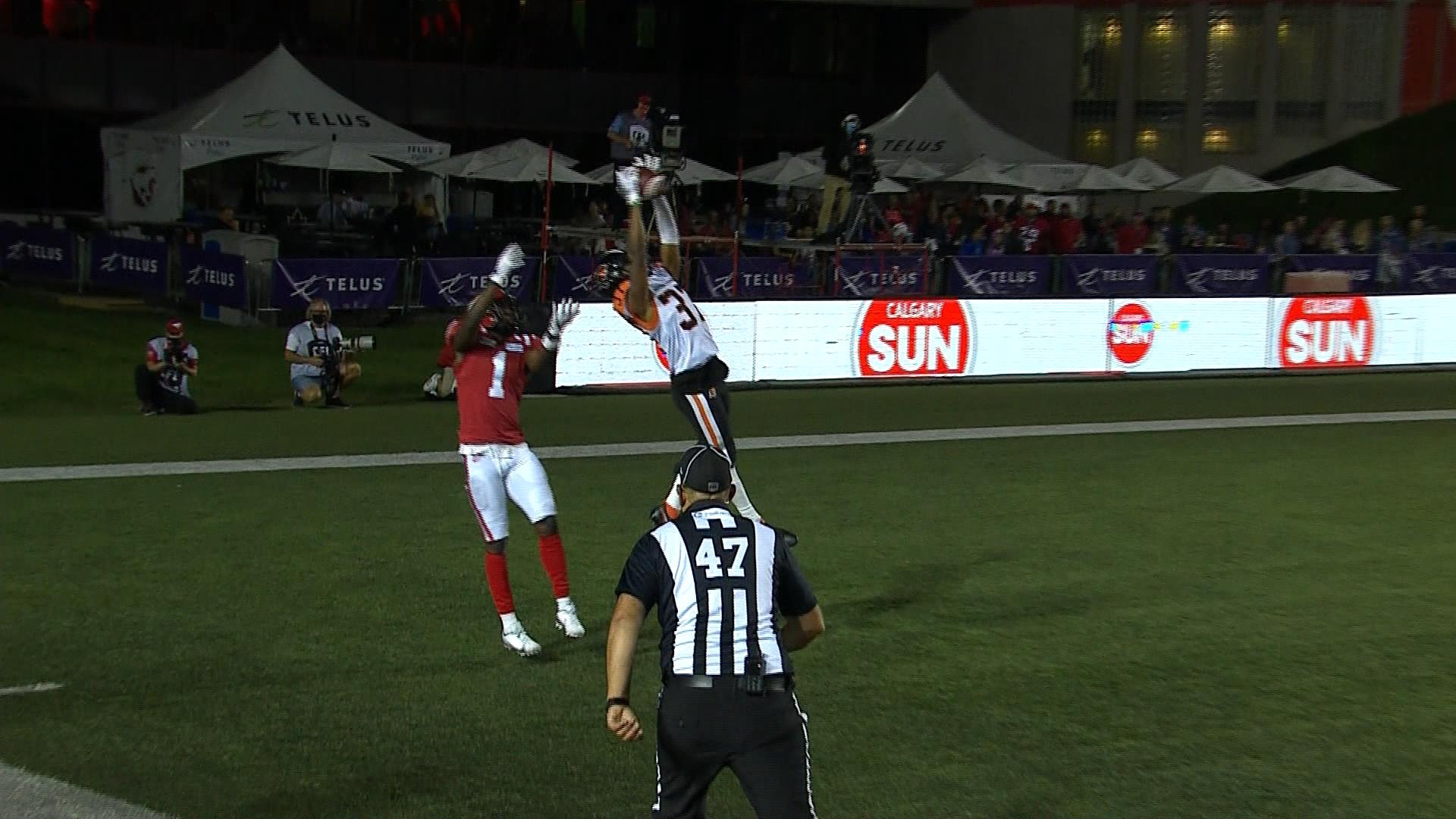 Must See Hardin huge interception in Lions' end zone Video TSN