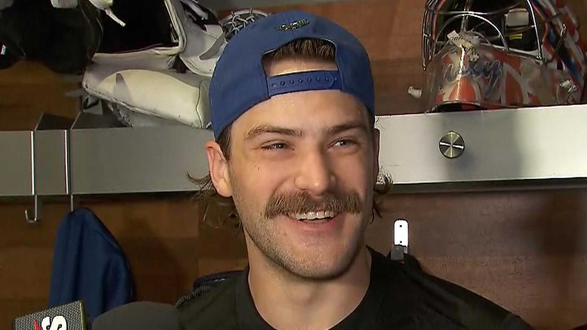 Skinner debuts fresh stache for first official start of the season