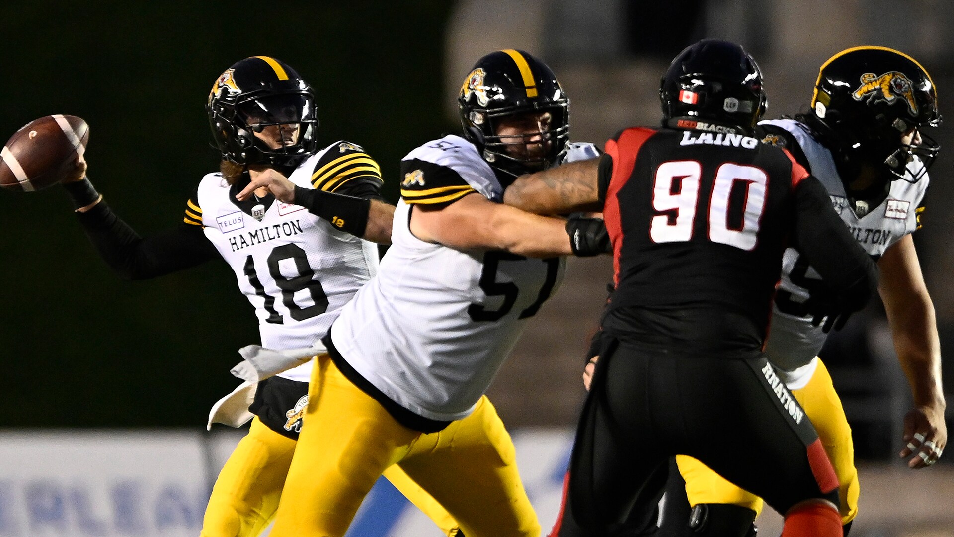 Justin TangHamilton Tiger-Cats Montreal Alouettes
