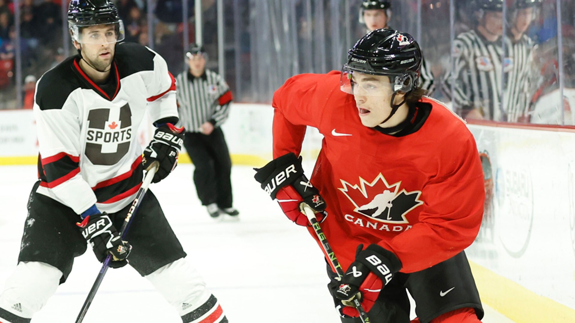 Fantilli scores twice to lead Team Canada over USports in World Juniors