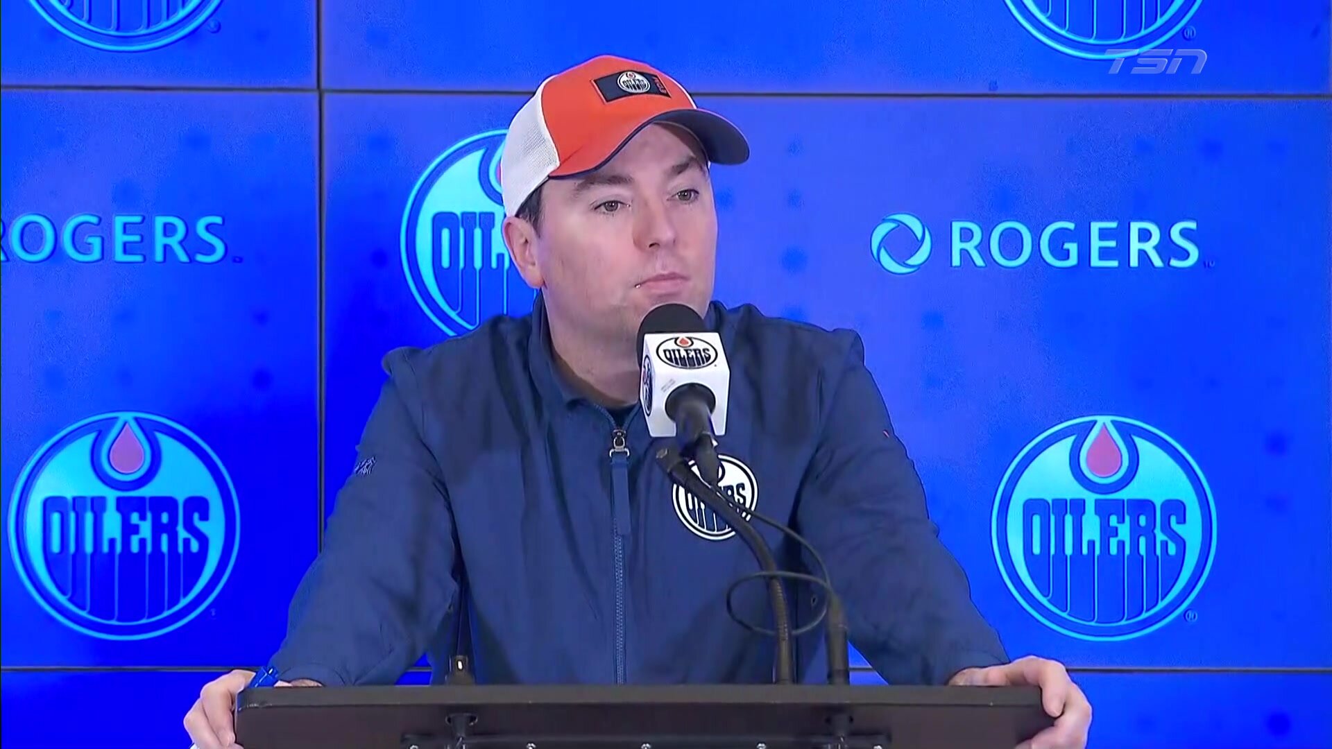 Oilers react to Weegar's hit on McDavid in the Battle of Alberta