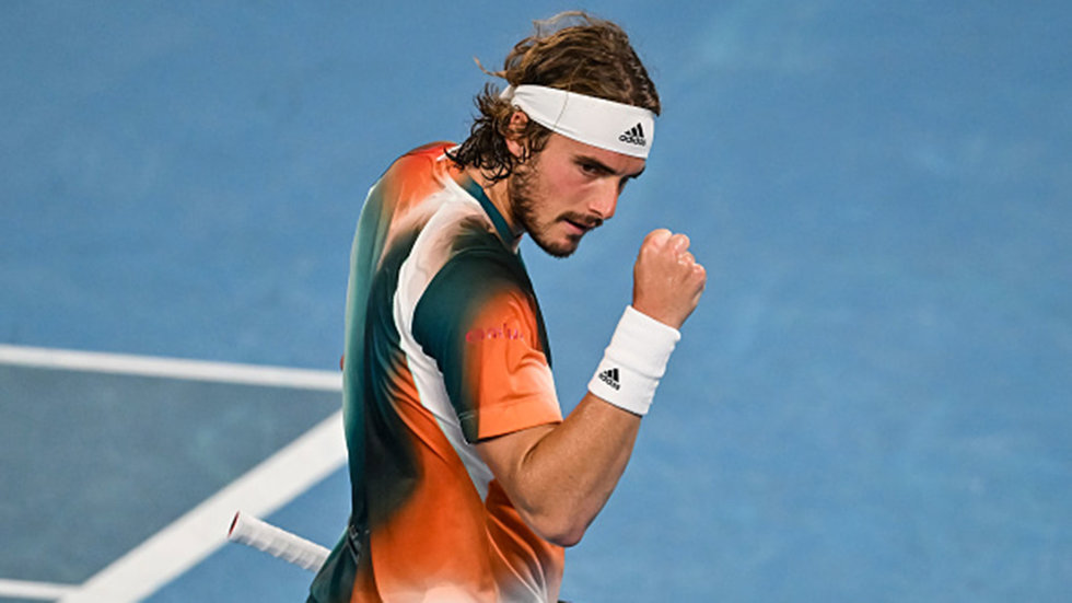 Tsitsipas defies expectations, heads into the semi-finals with straight sets win