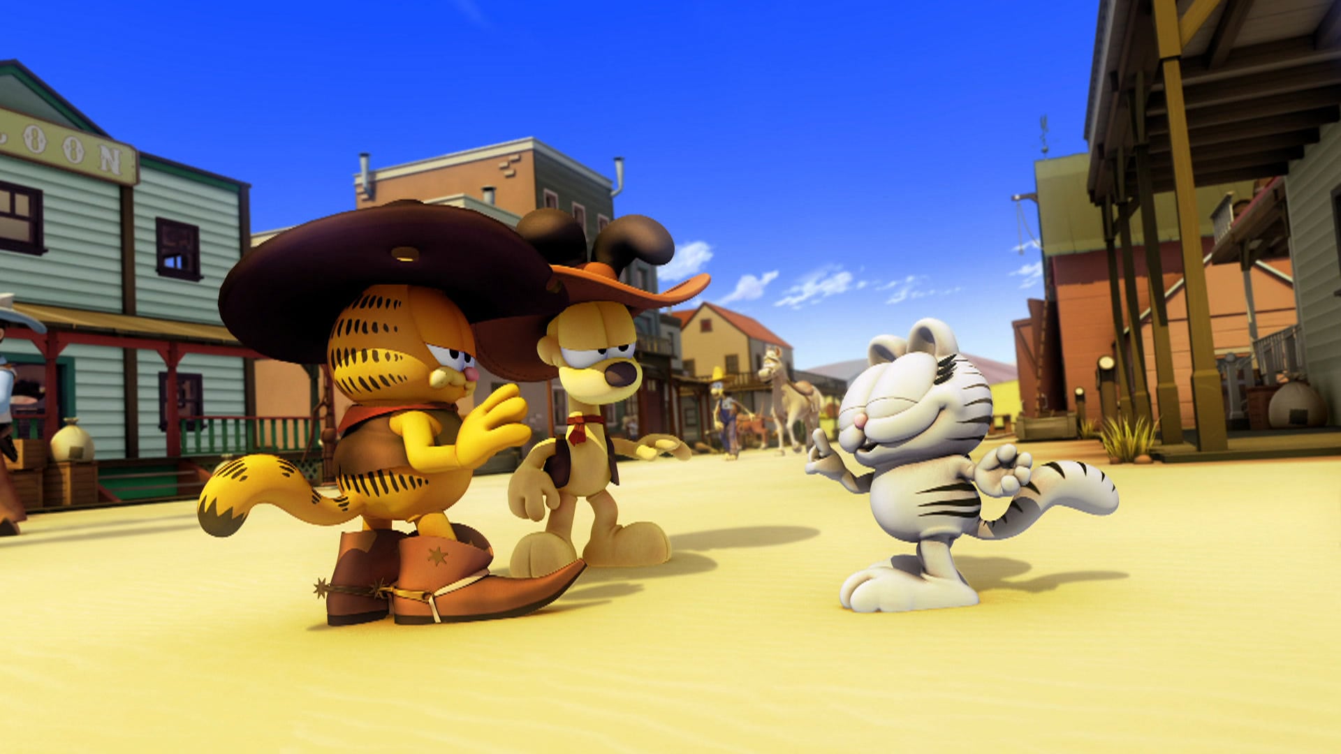 The Garfield Show S4E16 Glitter Gulch Go West, Young Cat Crave