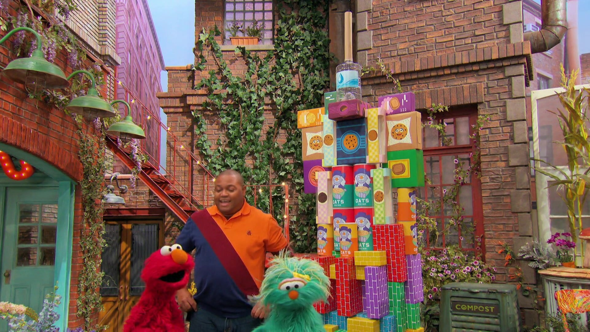 Sesame Street S51E24 Elmo and Rosita's Tallest Block Tower Ever