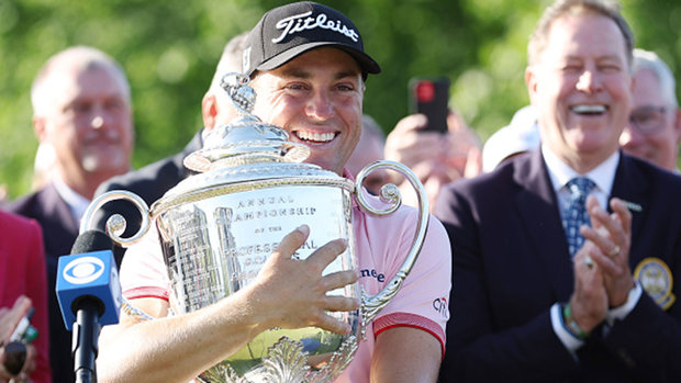 Thomas on how he managed pressure, put himself in position to have shot at winning PGA