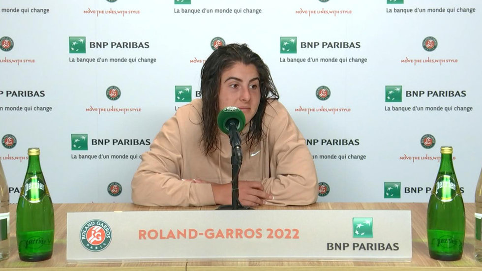 Andreescu: 'I don't know what happened...I didn't feel myself out there, sadly' 