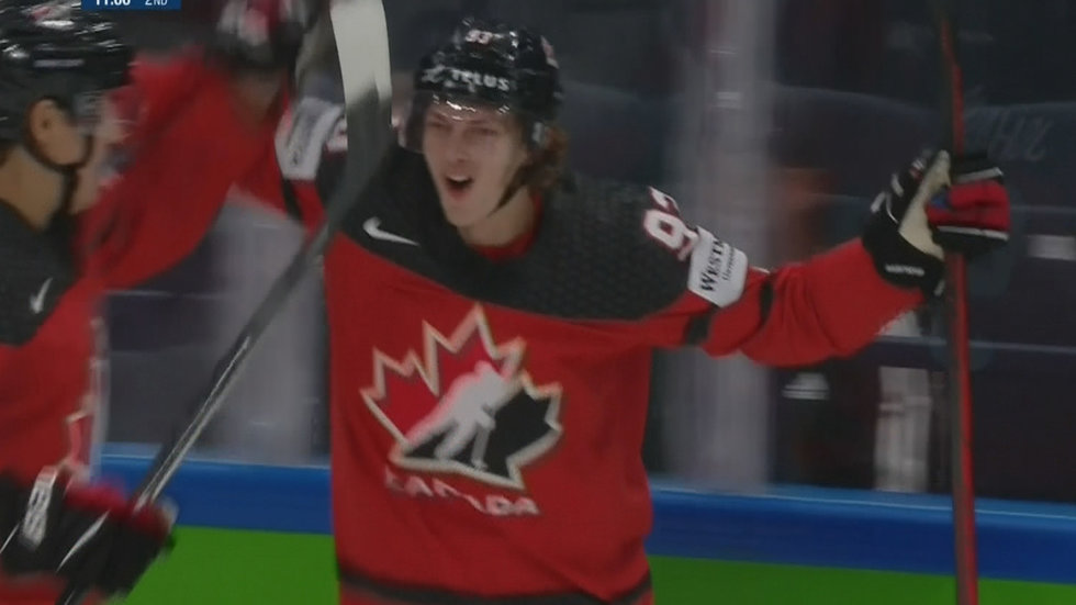 Johnson jumps on the rebound, gives Canada two-goal lead