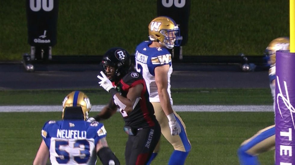 Collaros finds Ellingson for the Bombers' first TD of the game