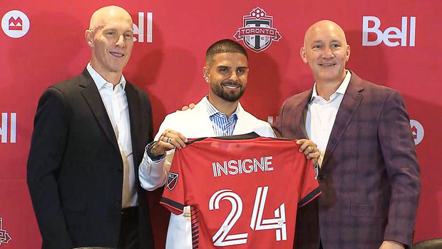 Toronto FC officially introduce Italian star Insigne