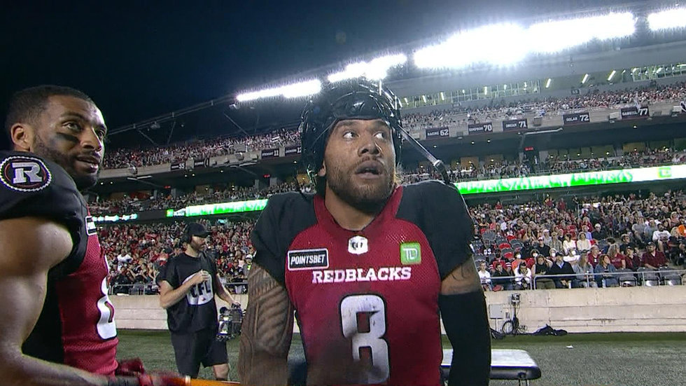 Masoli plunges into the end zone to give Redblacks first lead 
