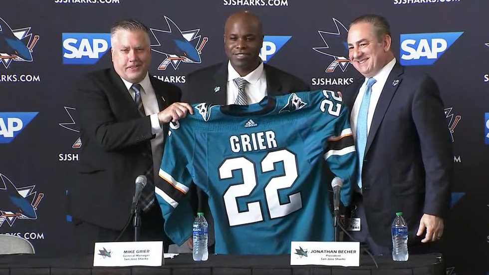 Grier 'extremely proud' to be first Black NHL GM, hopes this opens doors for others