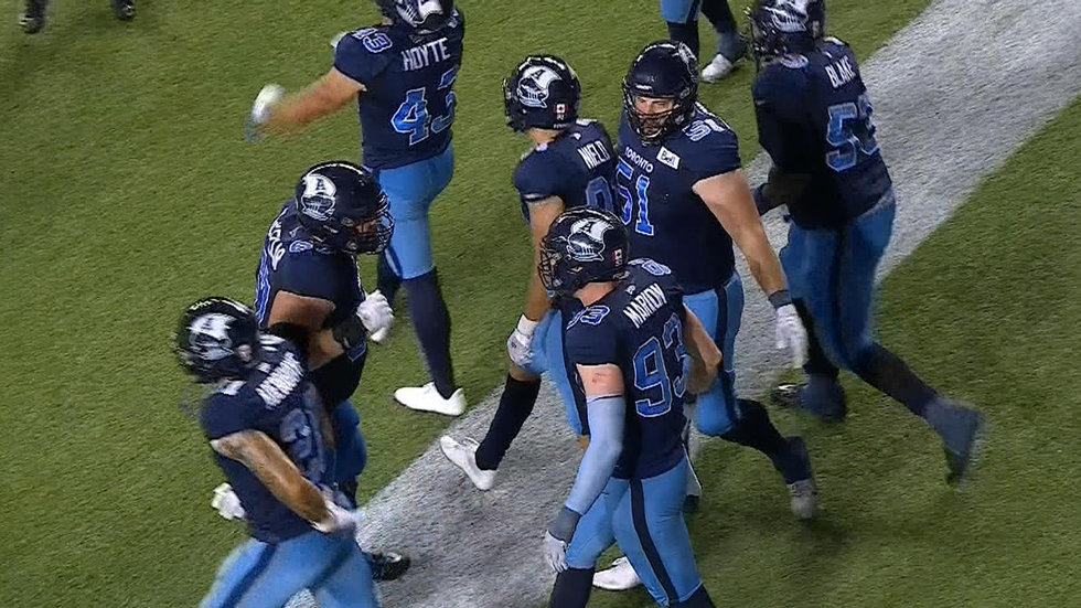 Must See: Argos block punt leads to a touchdown for first lead of the game