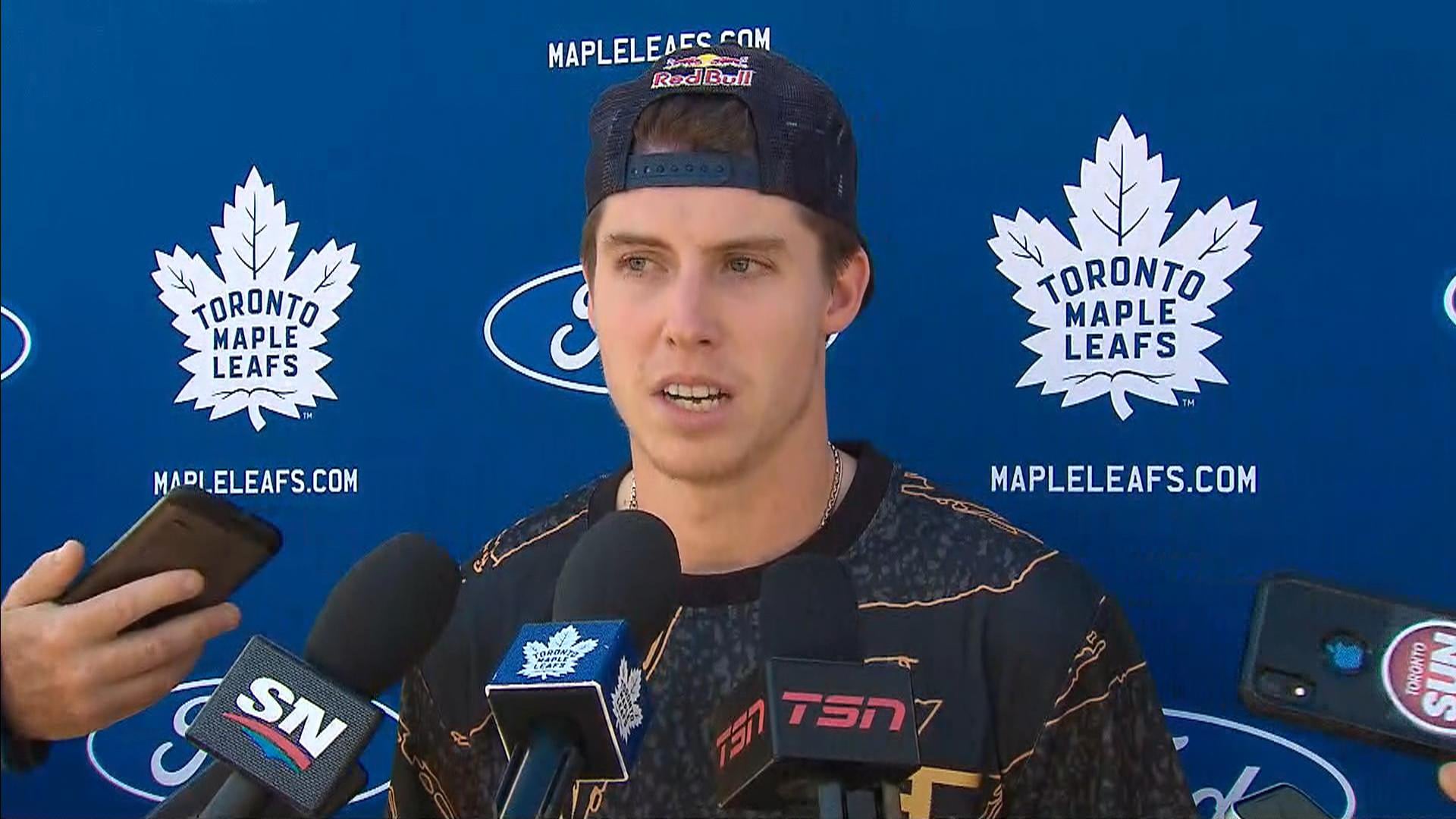 Marner 'all in' on defence experiment; Matthews: 'He looks the part out ...