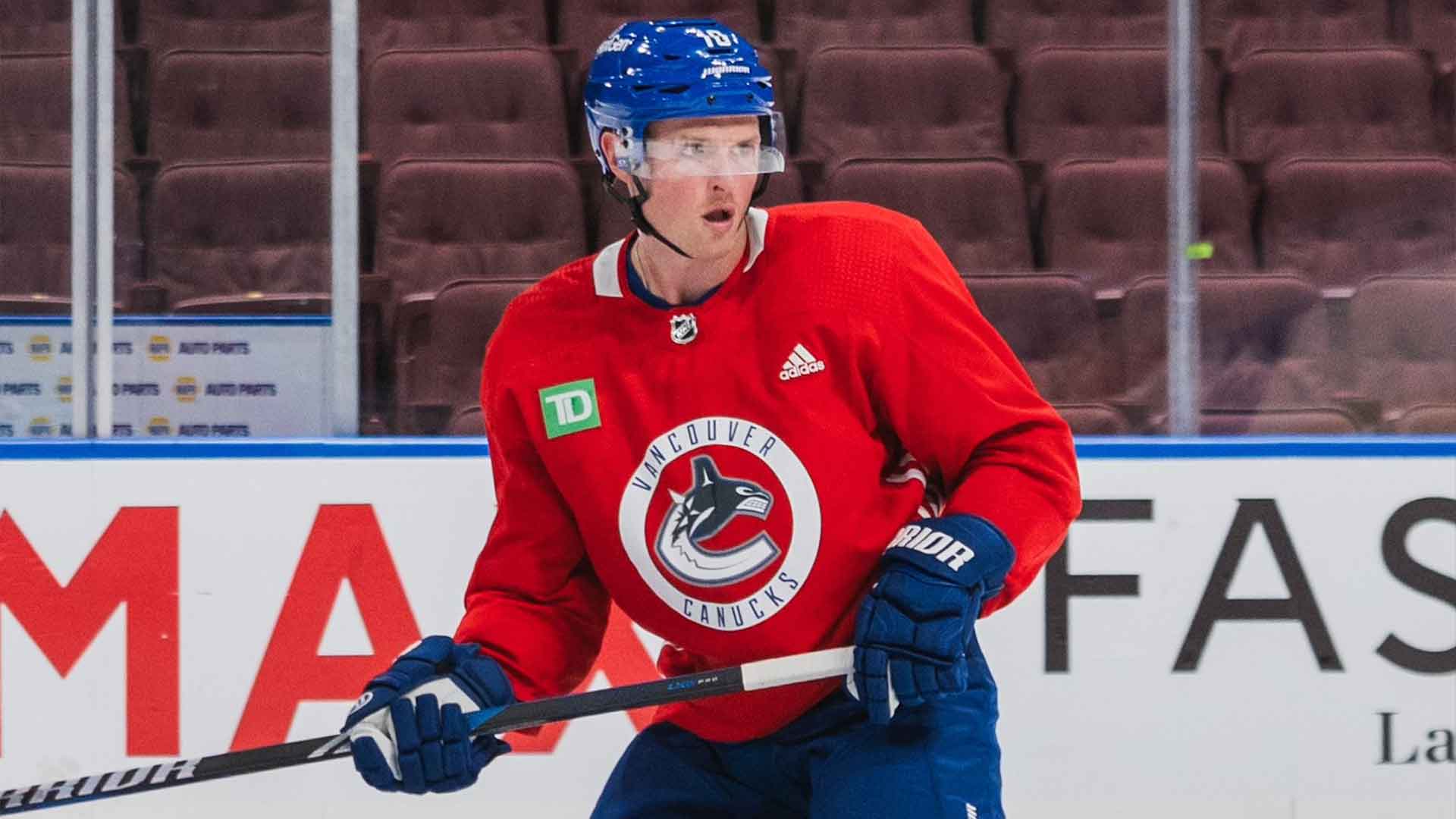 Sam Lafferty Brings Size, Speed, Versatility to Canucks Lineup