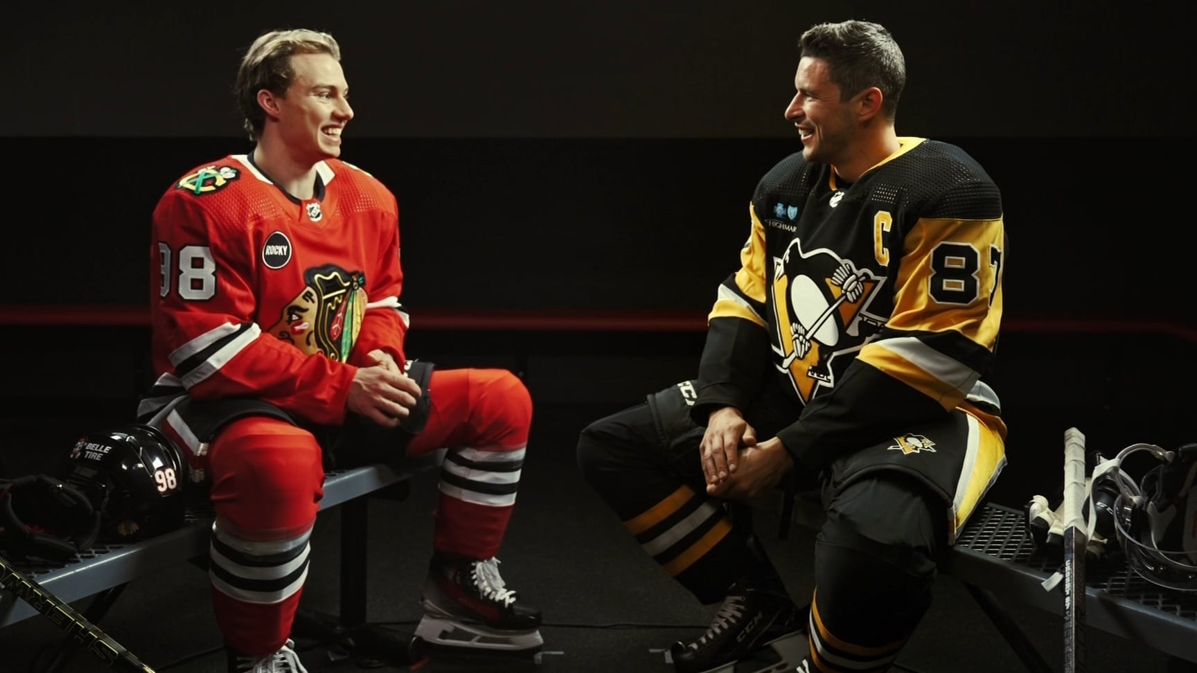 Connor Bedard Meets Sidney Crosby - Black Jerseys are back!