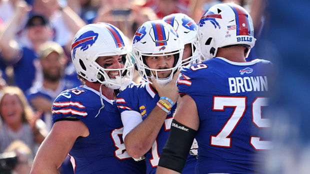Was it Allen or the Bills defence that disrupted the Dolphins the most Sunday? 