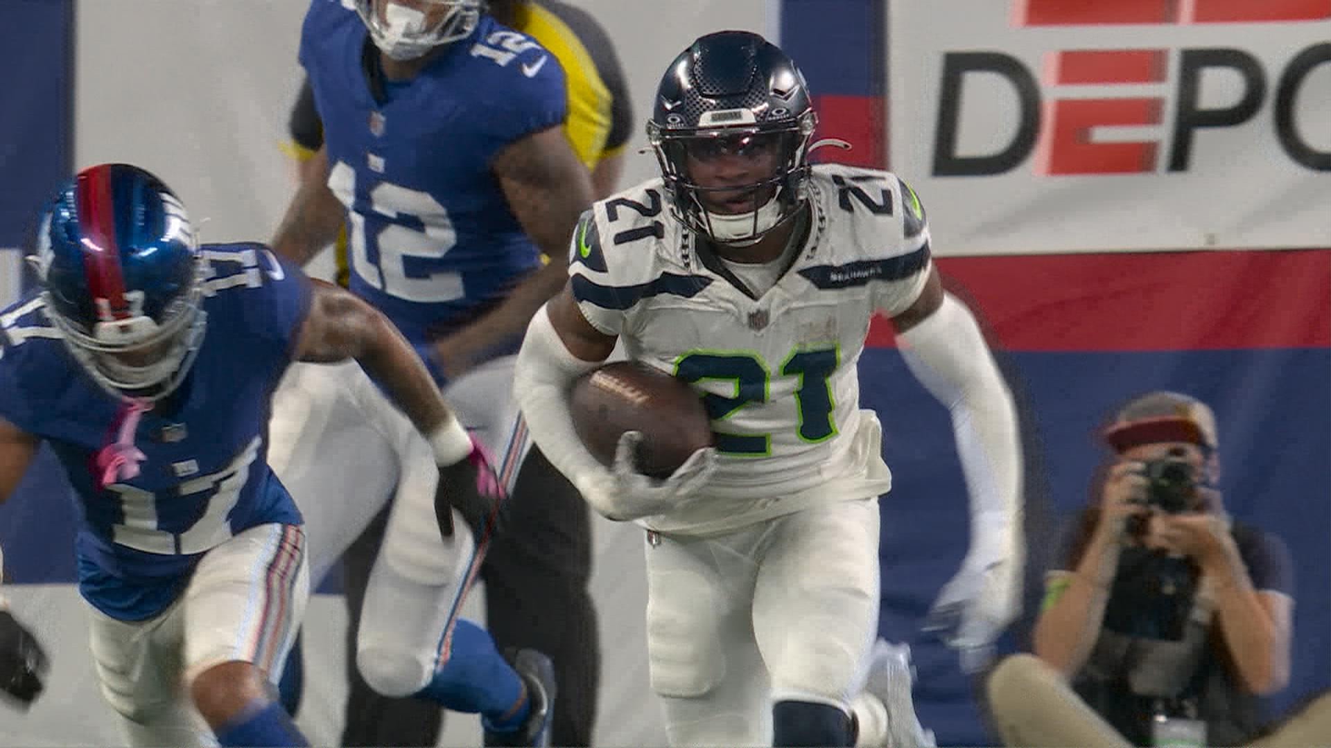 NFL Highlights: Seahawks blow out Giants headlined by 97-yard pick