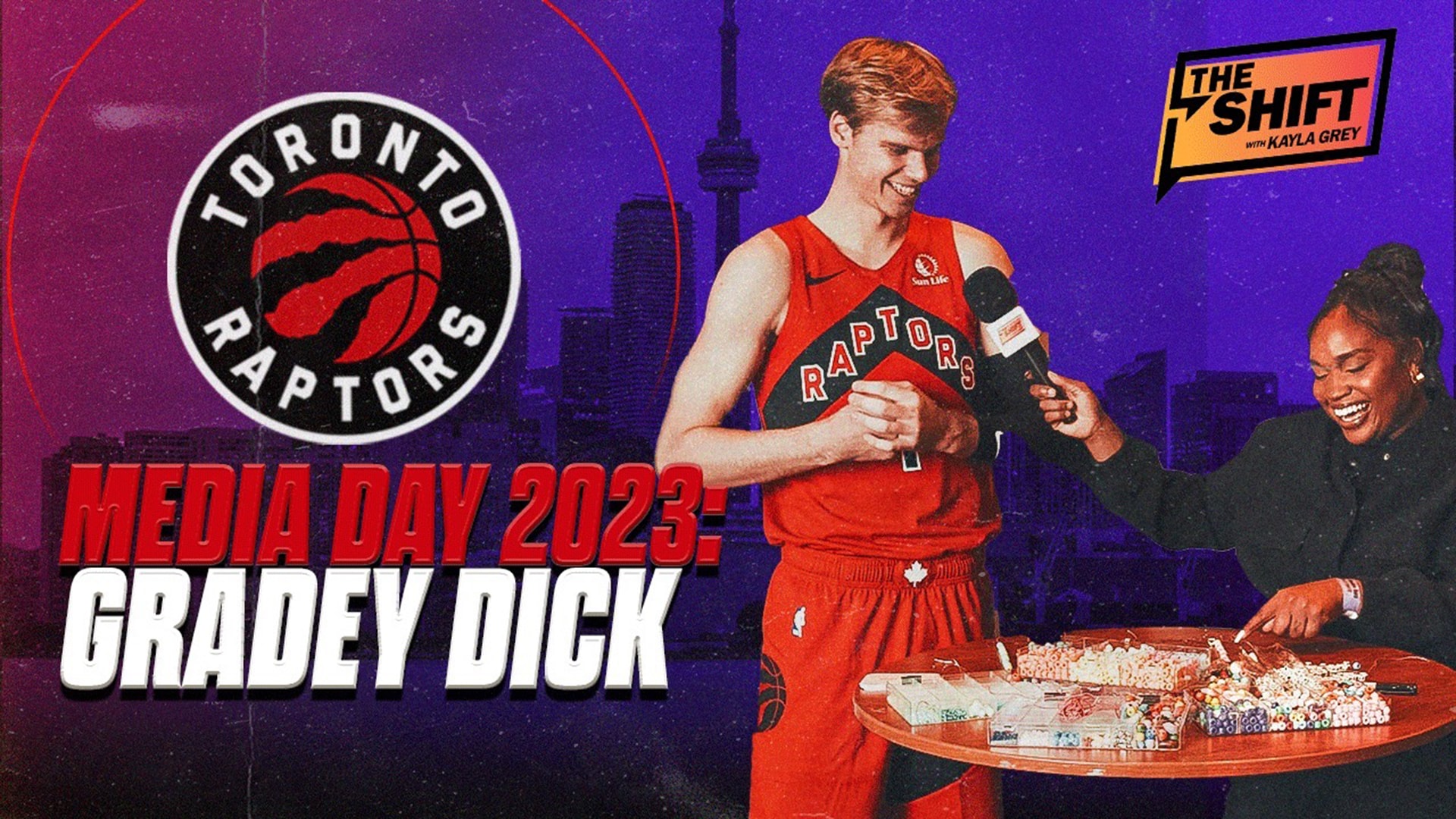 Toronto Raptors unveil top draft pick Gradey Dick