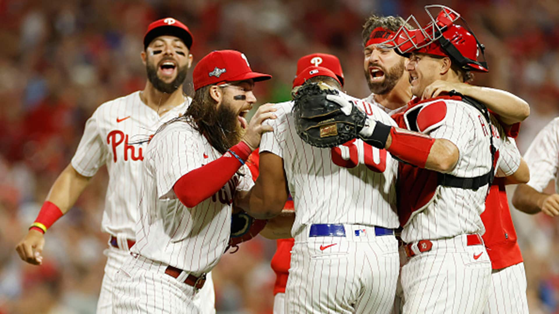 Phillies players, fans are wearing overalls this MLB postseason after  Garrett Stubbs started a trend