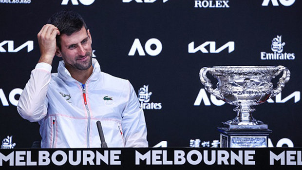 Djokovic explains how it feels to return to the top at the Australian Open