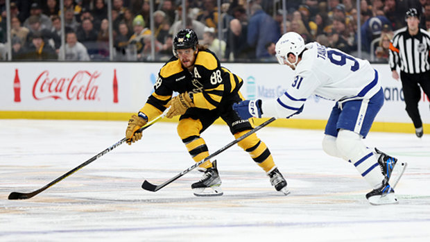 'You can never take your eye off him': Pastrnak's 'deception' is on Leafs' radar