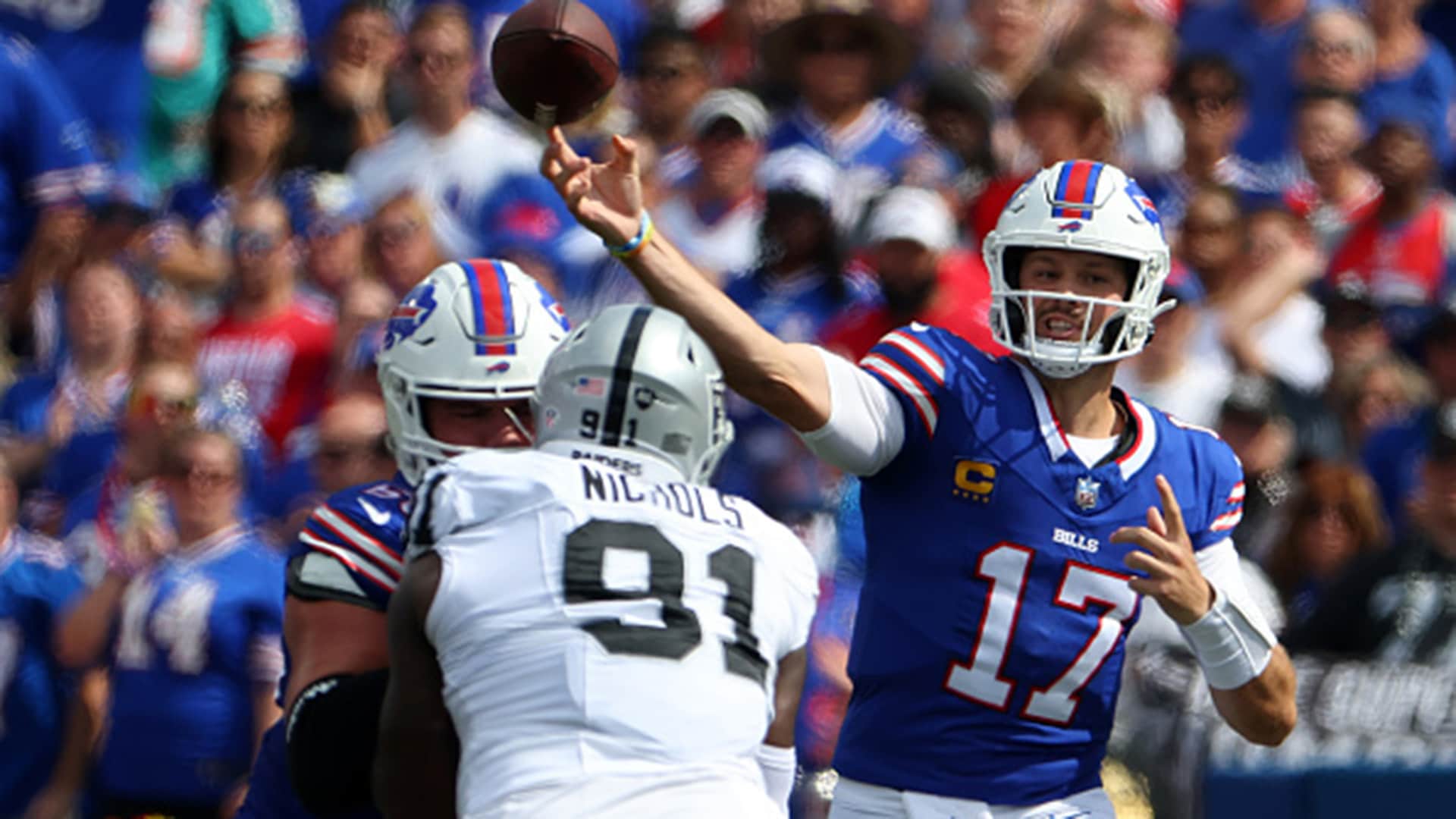 Buffalo Bills' Taylor Rapp fined for hit on Raiders' Davante Adams