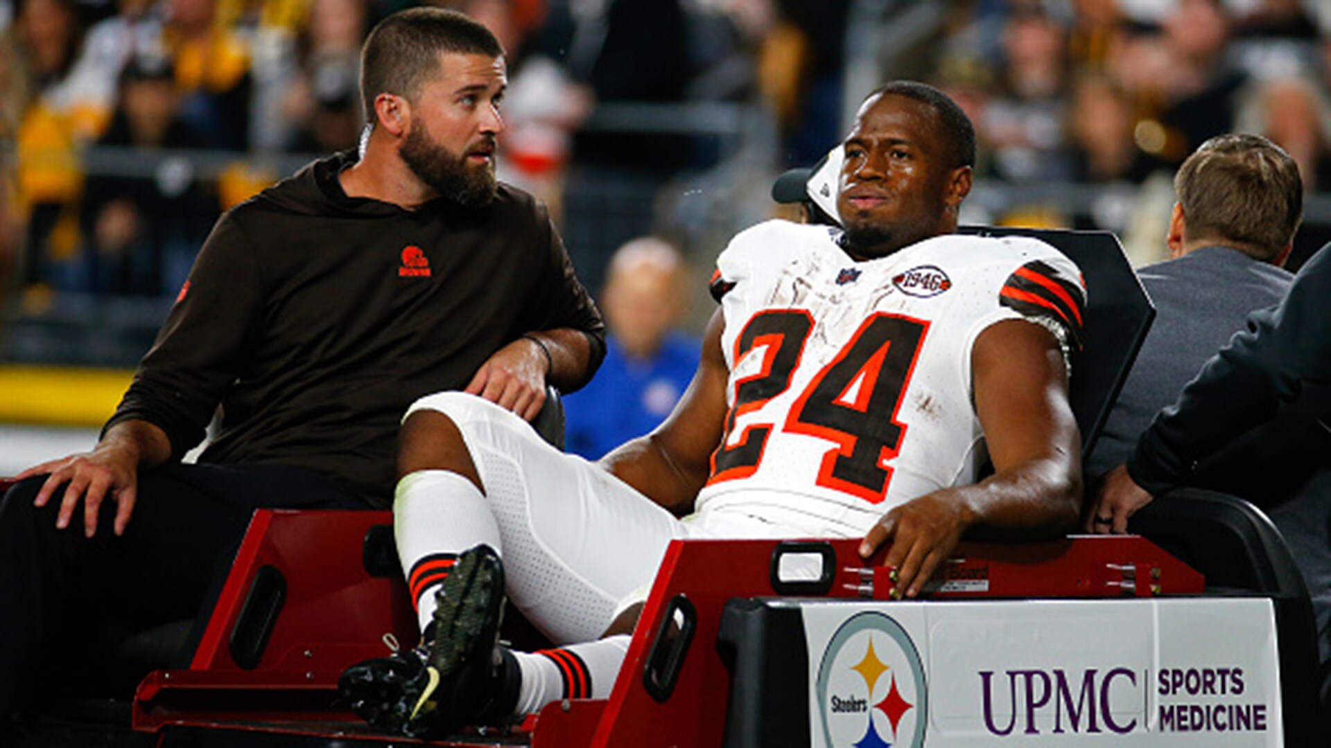 Nick Chubb on running back discontent: Right now, there's really nothing  we can do. We're the only position that our production hurts us the most.  If we go out there and run