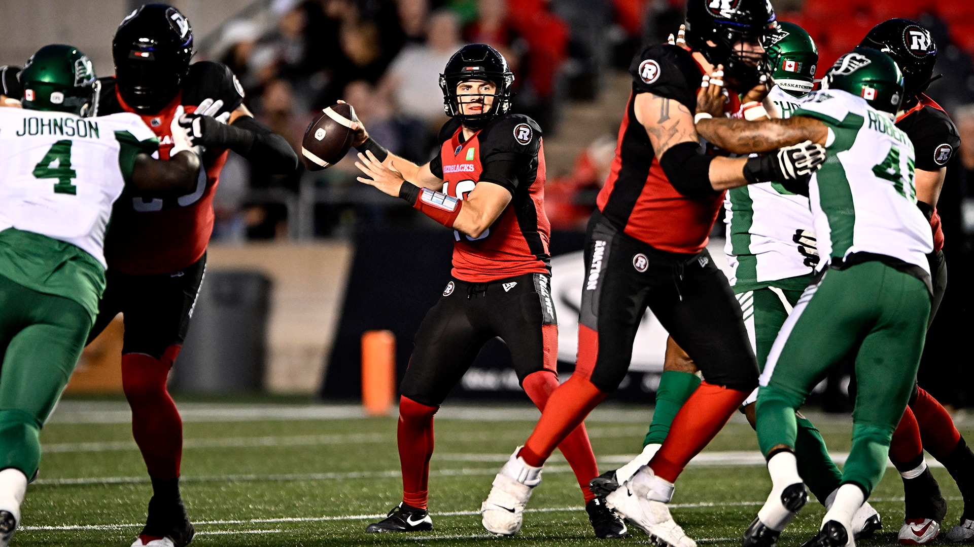 Montreal Alouettes look to clinch playoff berth, while Redblacks'  post-season hopes hang by a thread