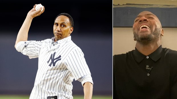 The 'First Take' crew pokes fun at Stephen A.'s first pitch