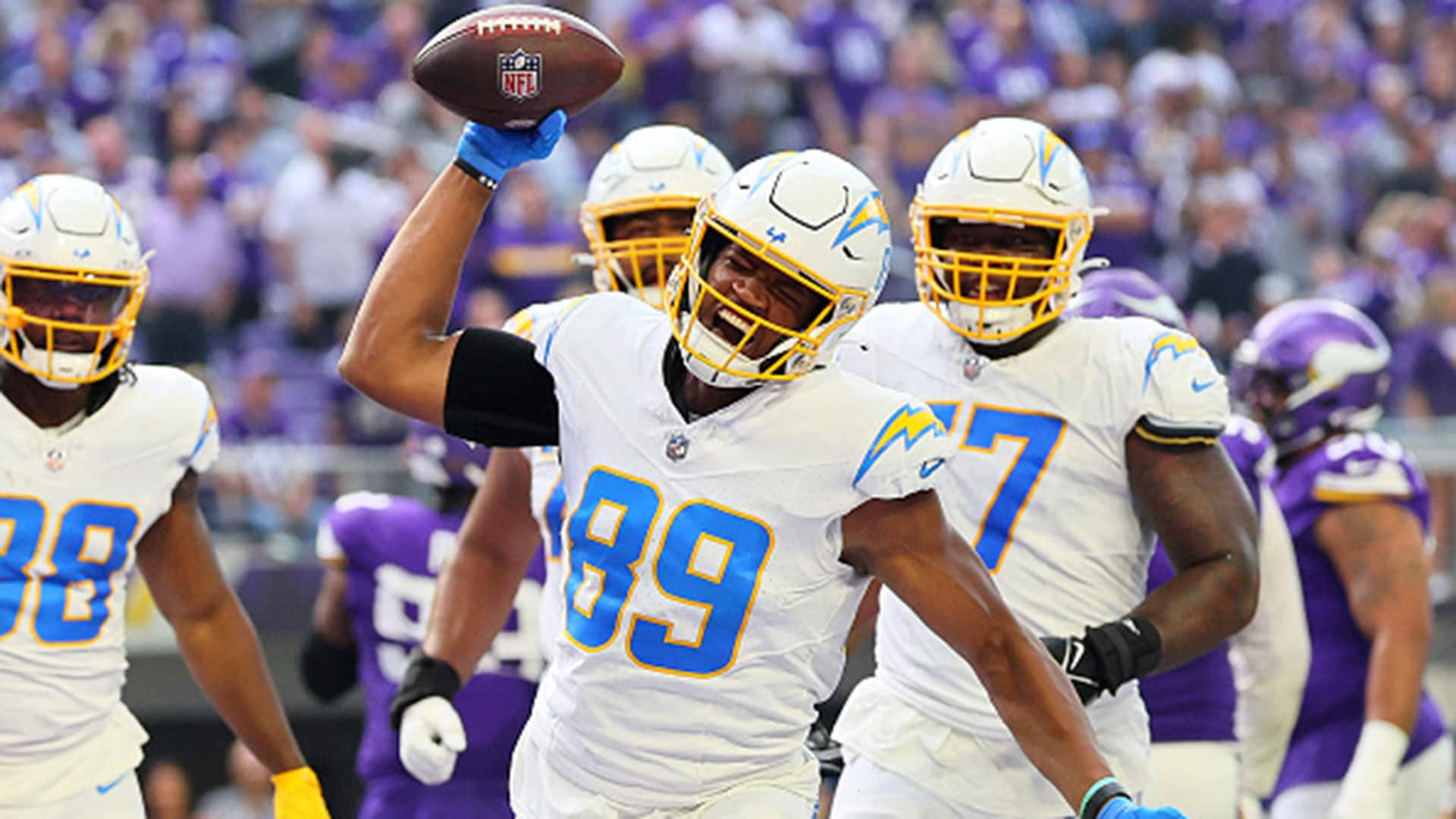 Herbert, Chargers keep Vikings winless, pulling out a 28-24 victory sealed  by late pick in end zone