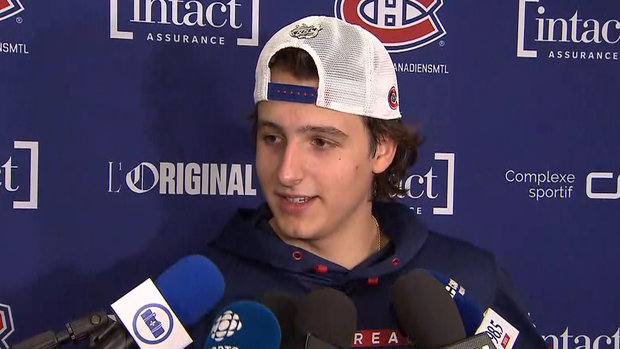 'I can't describe this feeling': Habs' rookie Reinbacher excited for first NHL game action