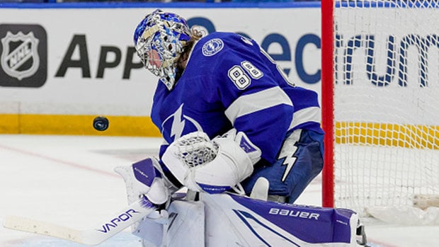 Lightning lean on Vasilevskiy to send Devils packing