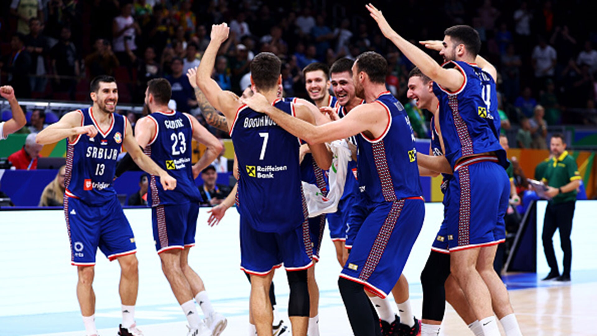 Serbia moves into World Cup semifinals by beating Lithuania, which