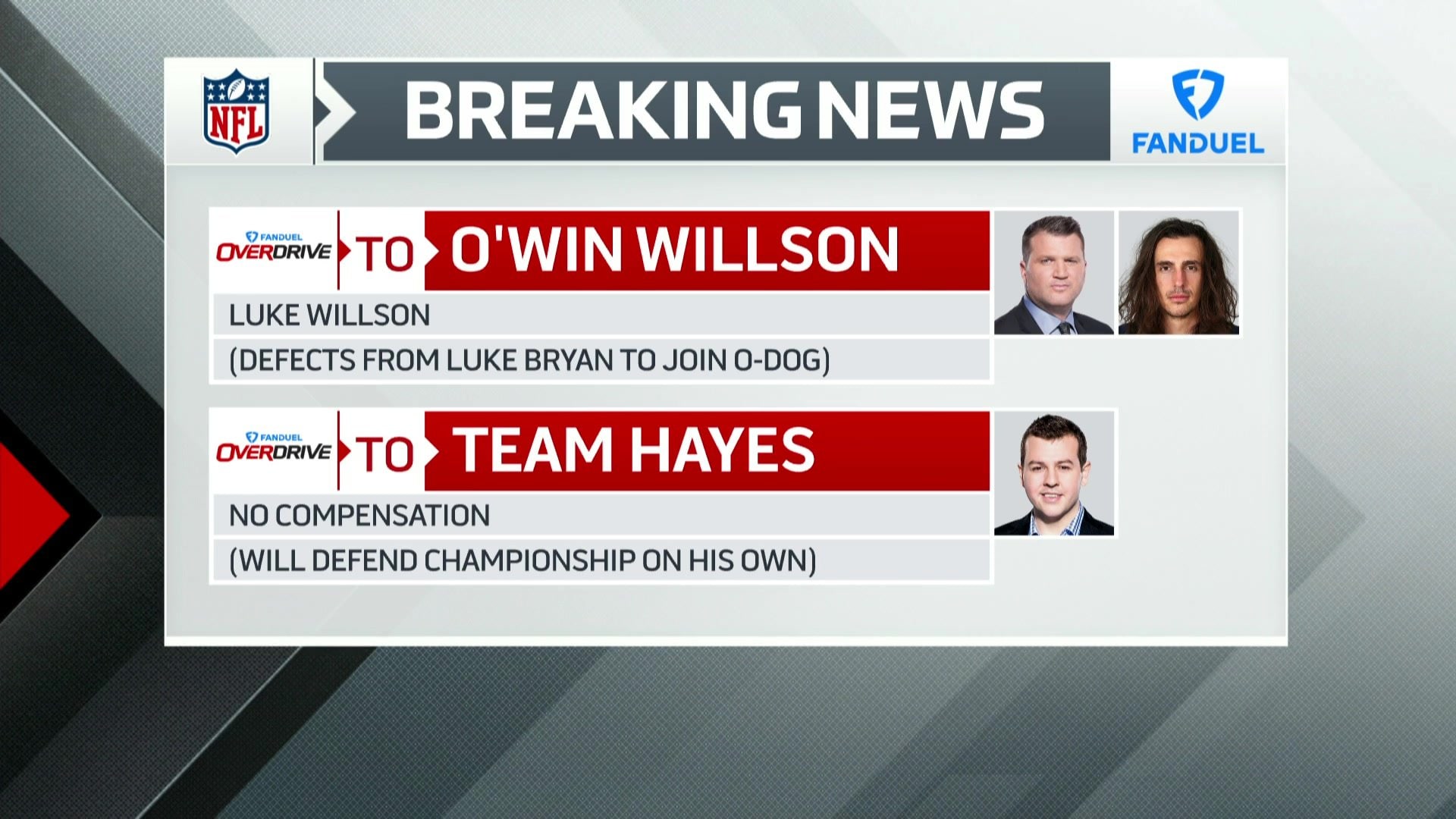Willson leaves Hayes to join O-Dog for NFL picks - Video - TSN