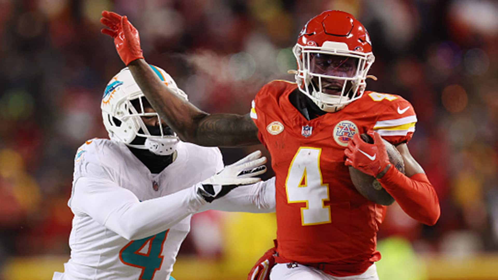 Patrick Mahomes leads Chiefs to 26-7 playoff win over Dolphins in  near-record low temps