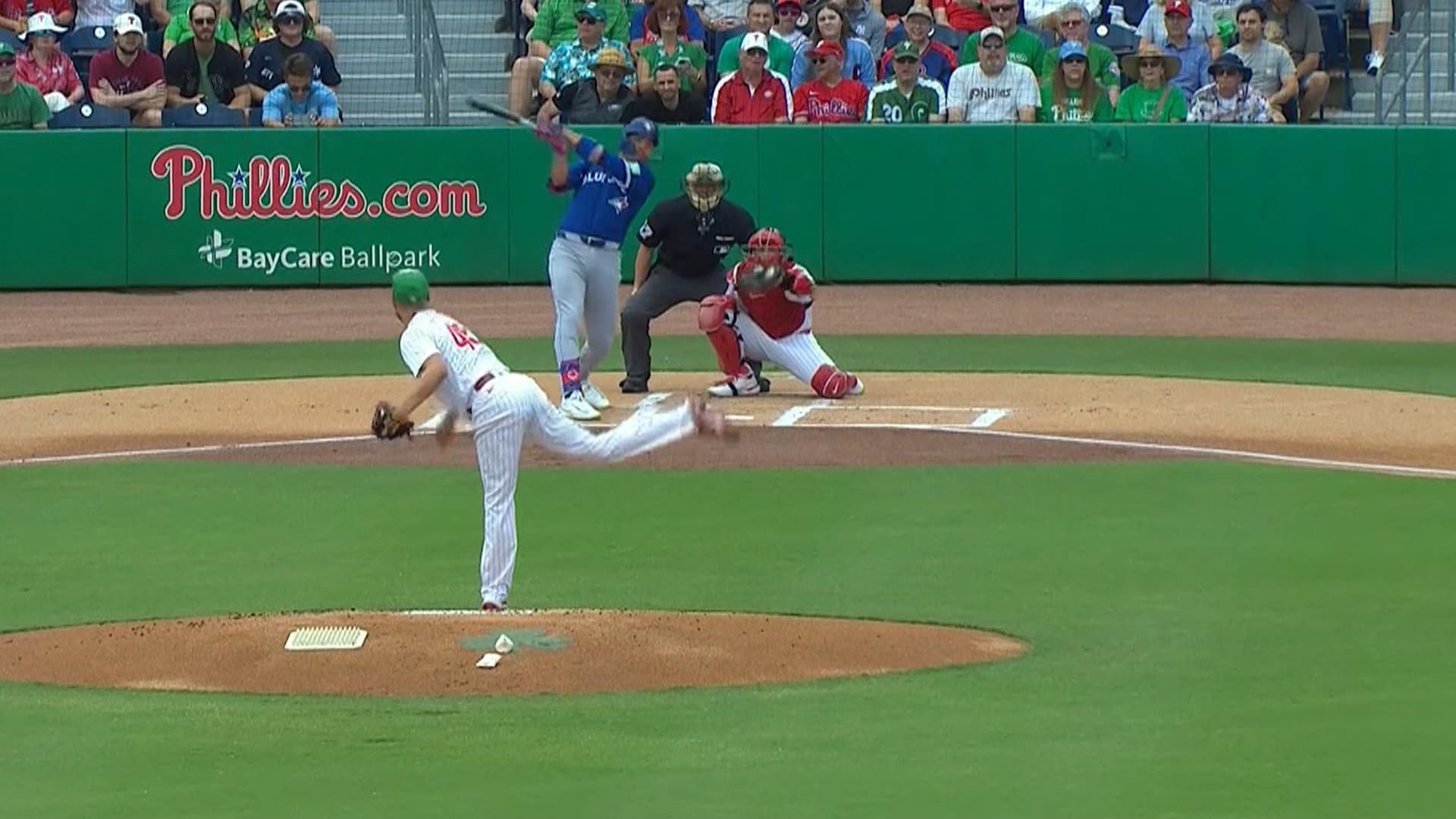 Must See: Votto hits home run for Jays in first spring training at-bat