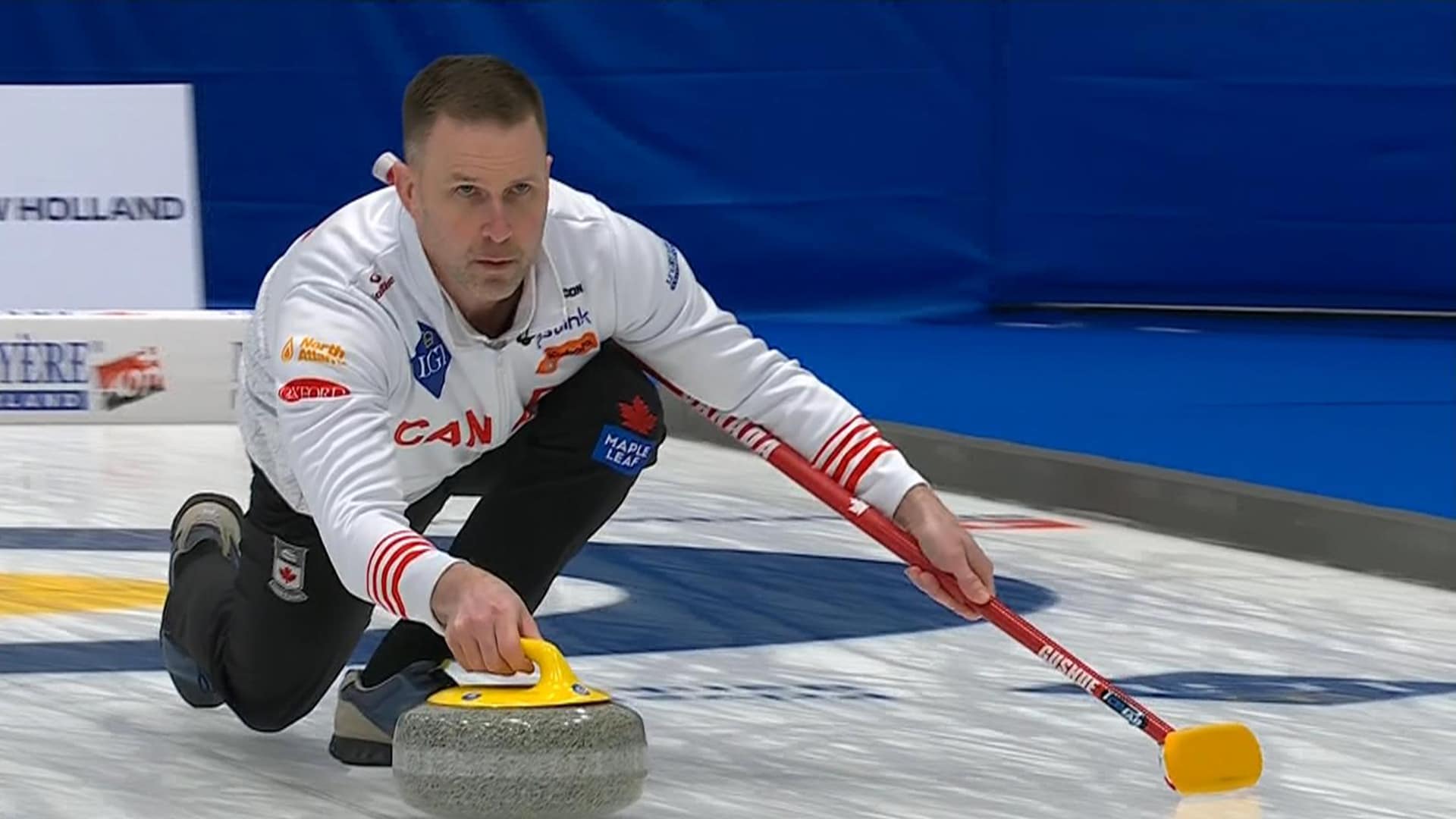 World Men's Curling Championship Draw 2 Germany 5, Canada 8 Video