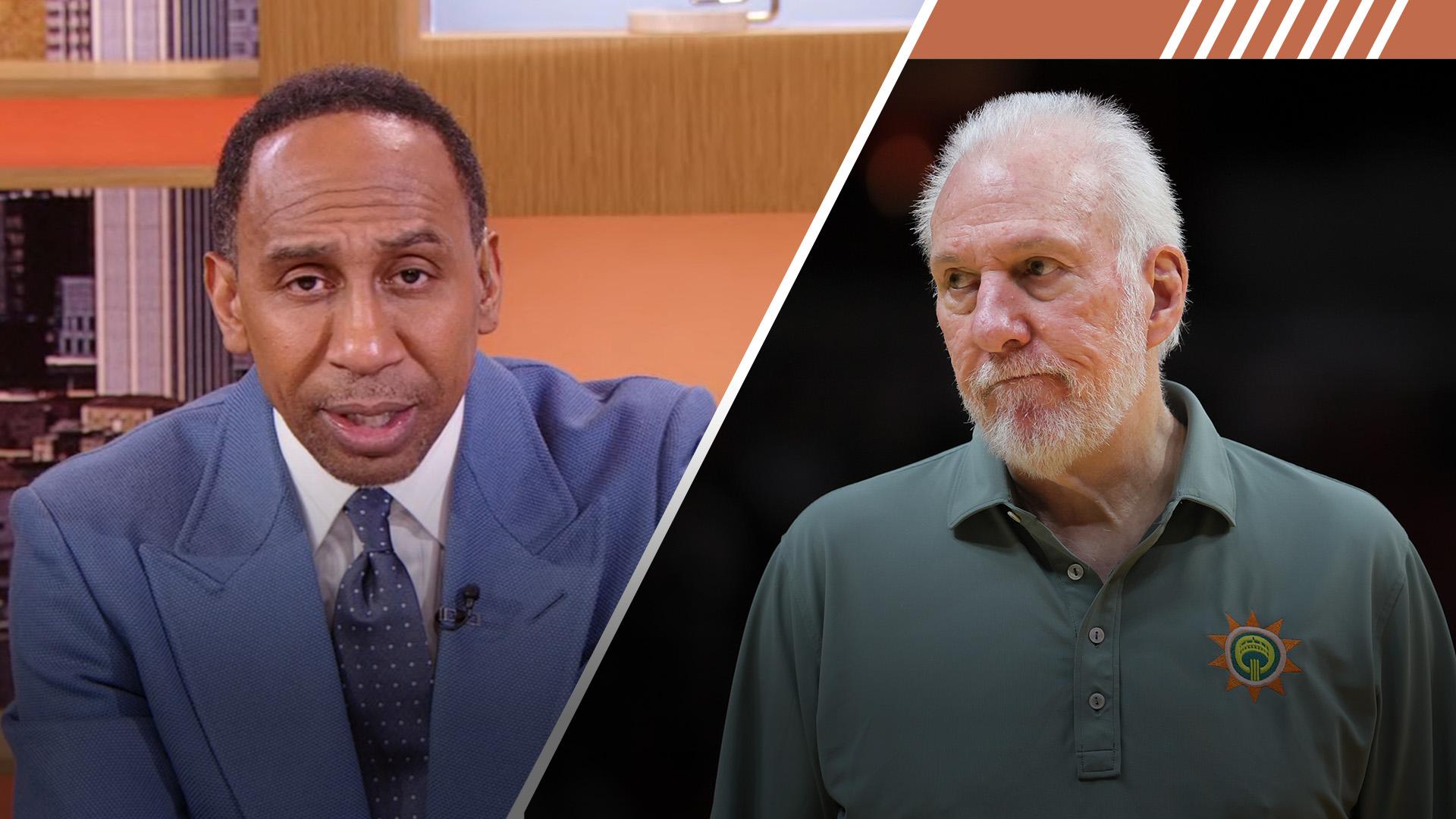 Stephen A. reacts to Gregg Popovich stepping down as Spurs head coach