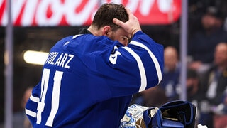 Stolarz in good spirits at Leafs breakfast; Berube refuses to rule him out