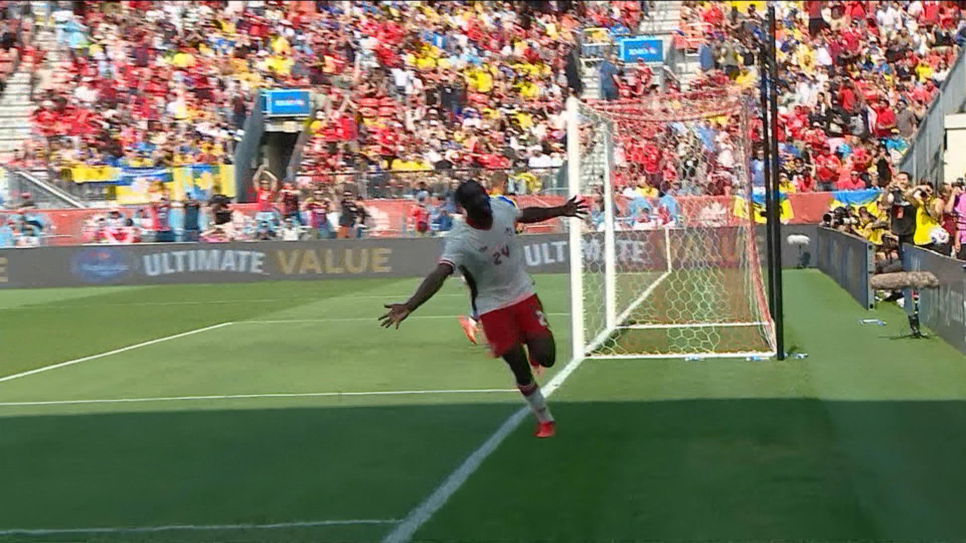 Promise David forces the turnover and scores to add to Canada's lead